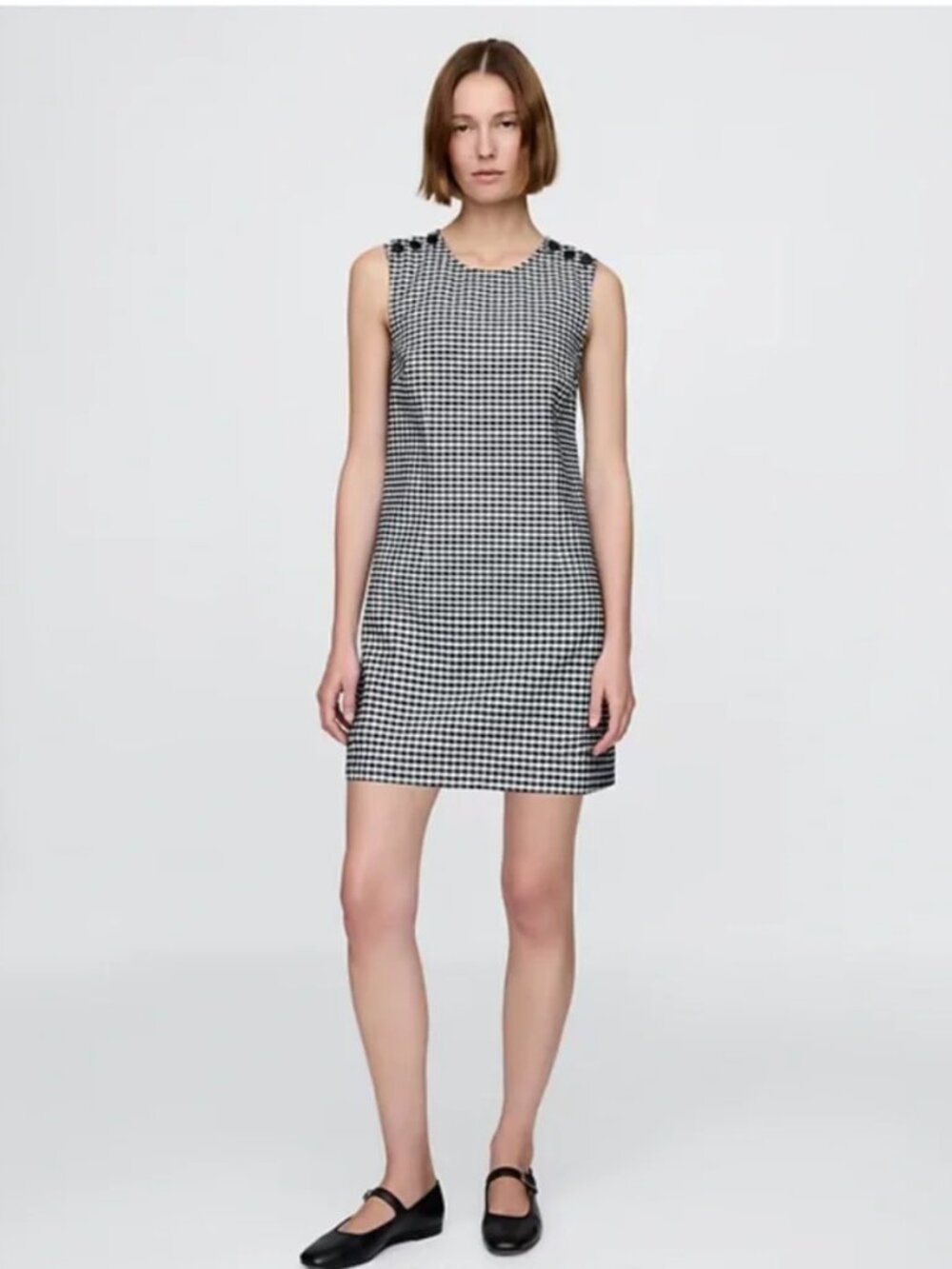 Gap x DÔEN Gingham Denim Mini Dress Size 8 EUC – Sleeveless Shift